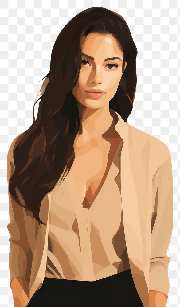 PNG Portrait drawing blouse sketch. AI generated Image by rawpixel.