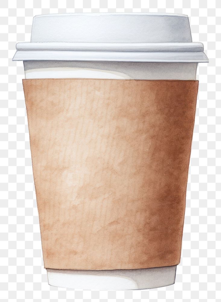 PNG Coffee cup paper drink. AI generated Image by rawpixel.