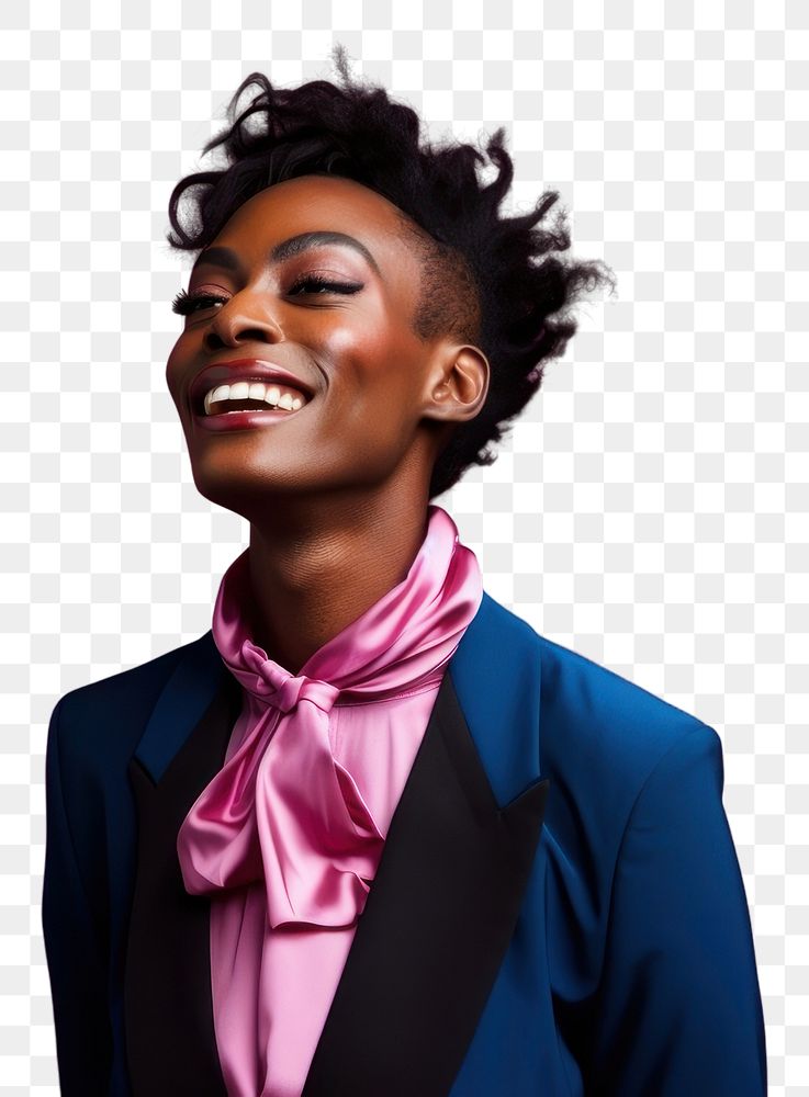 PNG Smile happy hairstyle happiness. AI generated Image by rawpixel.