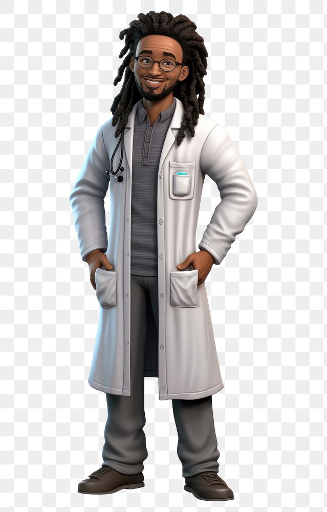 PNG Dreadlocks cartoon adult stethoscope. 