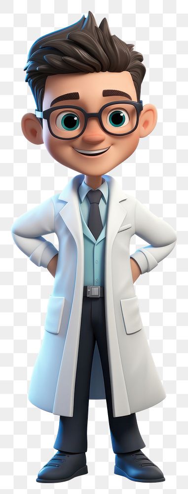 PNG Cartoon science stethoscope technician. AI generated Image by rawpixel.
