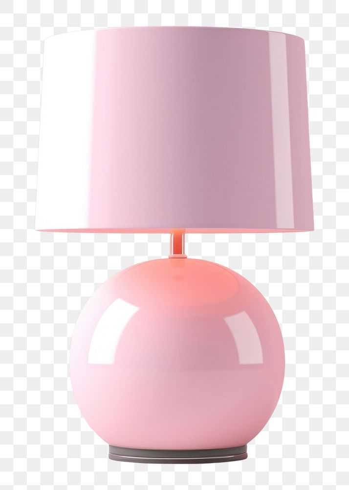 PNG Lamp lampshade pink electricity. AI generated Image by rawpixel.