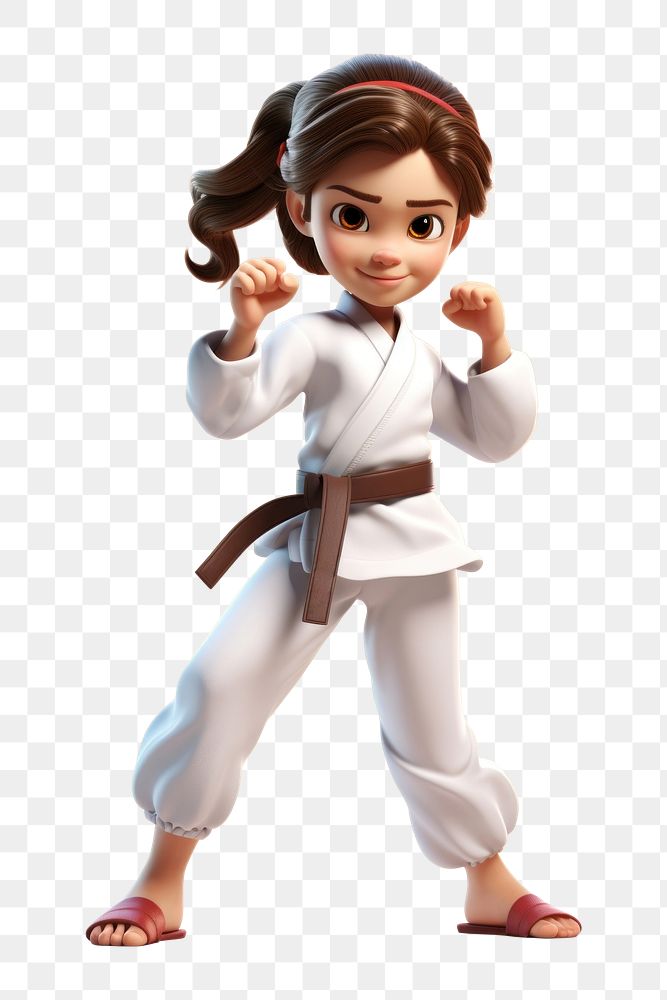 PNG Cartoon karate cute toy. AI generated Image by rawpixel.