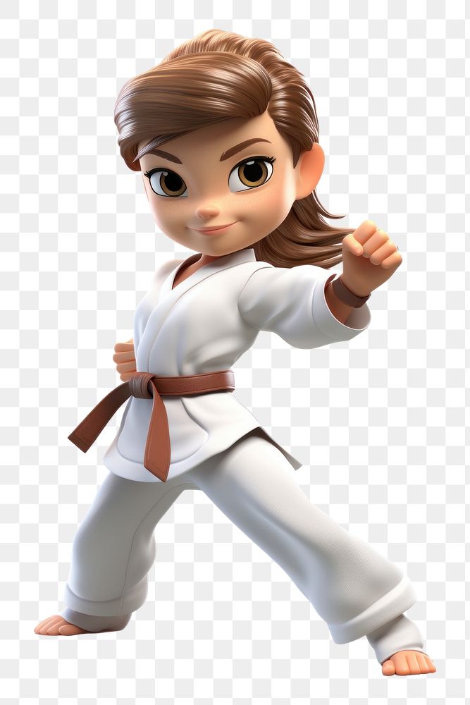 PNG Cartoon sports karate cute. AI generated Image by rawpixel.