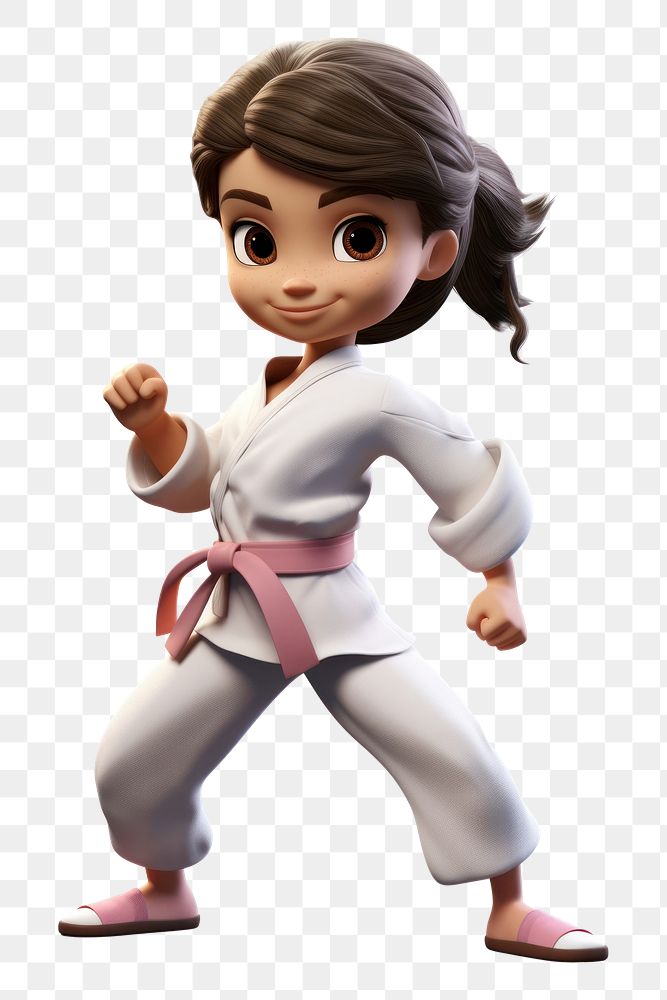 PNG Karate cartoon sports cute. AI generated Image by rawpixel.