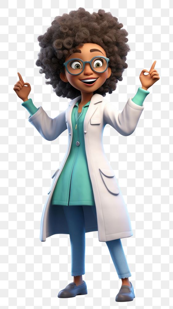 PNG Cartoon white background physician happiness. AI generated Image by rawpixel.