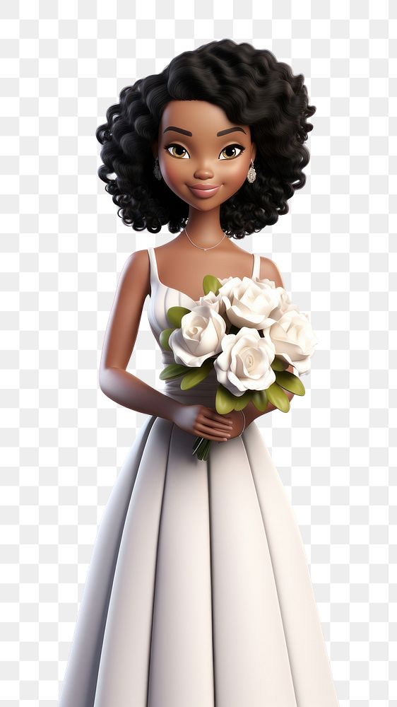 PNG Bride wedding cartoon flower. AI generated Image by rawpixel.