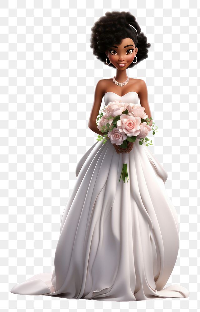 PNG Bride fashion wedding cartoon. AI generated Image by rawpixel.