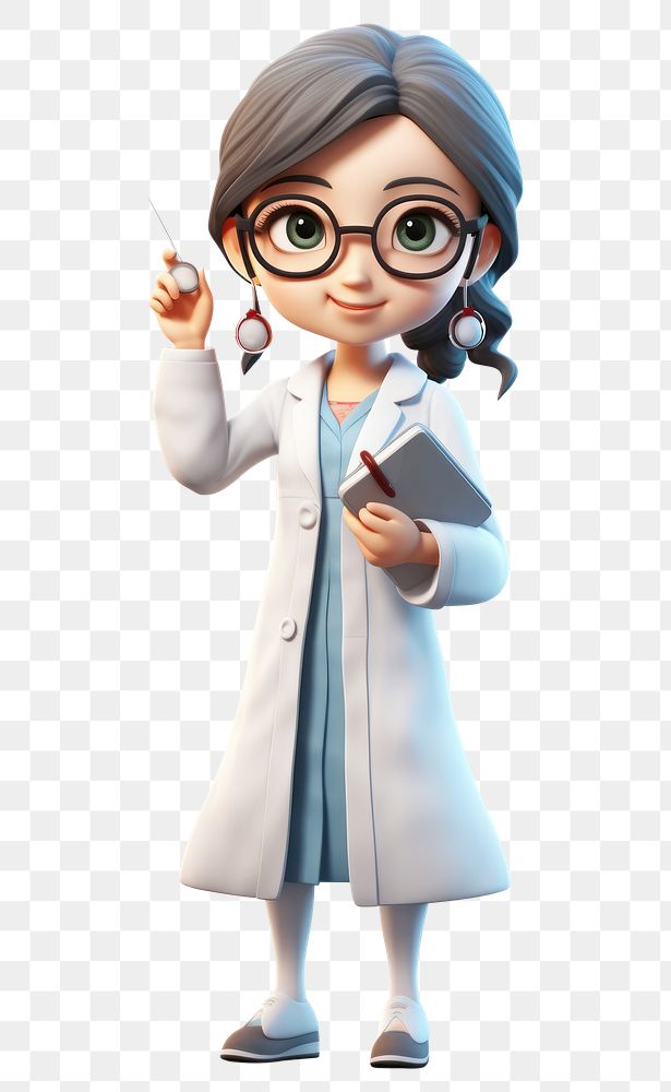 PNG Stethoscope scientist cartoon adult. AI generated Image by rawpixel.