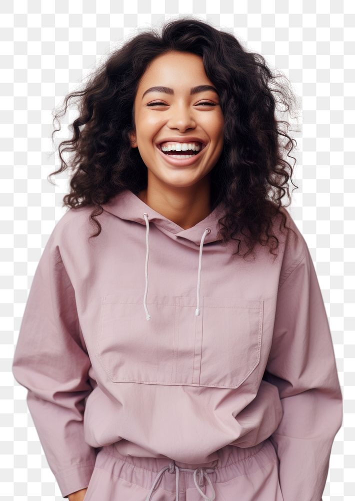 PNG Sweatshirt laughing clothing smile. AI generated Image by rawpixel.