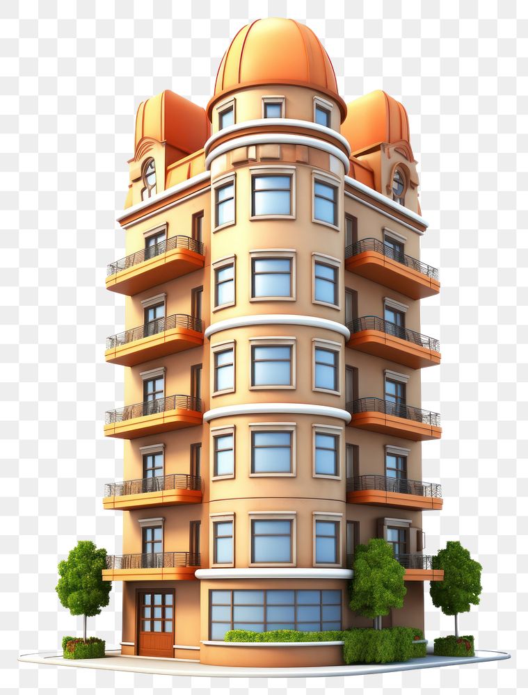 PNG Condominium architecture condominium building. AI generated Image by rawpixel.
