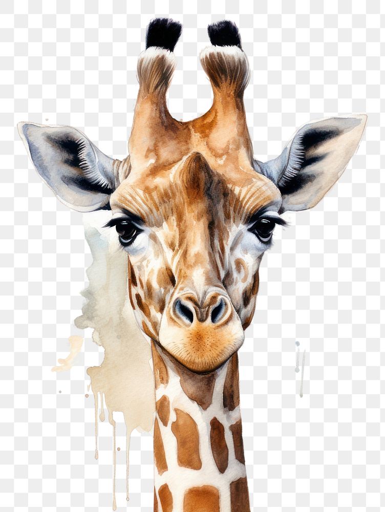 PNG Giraffe wildlife animal mammal transparent background