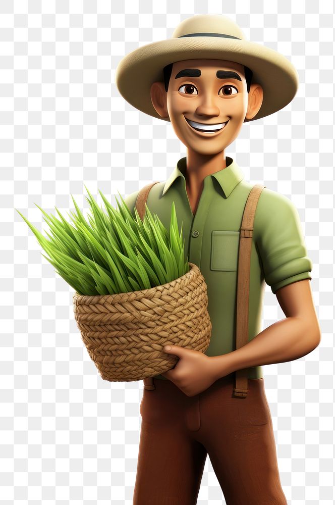 PNG Gardening outdoors farmer smile. AI generated Image by rawpixel.