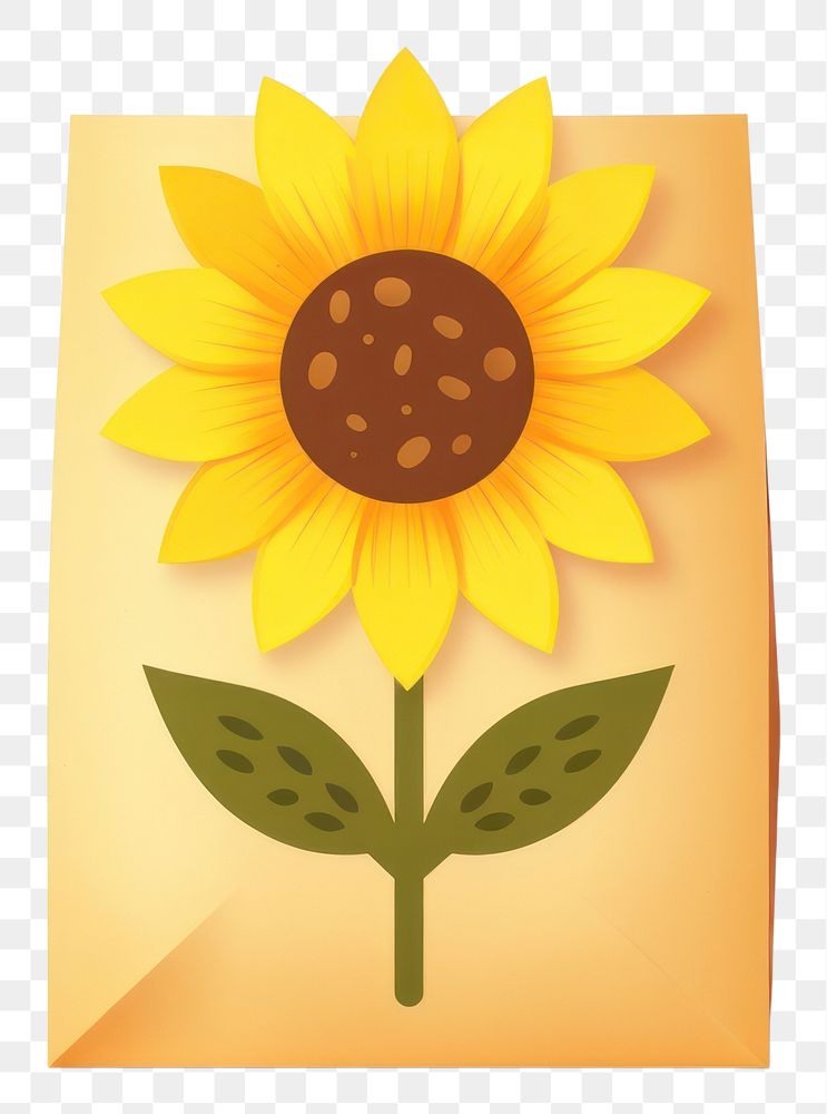 PNG Sunflower plant white background anthropomorphic. AI generated Image by rawpixel.