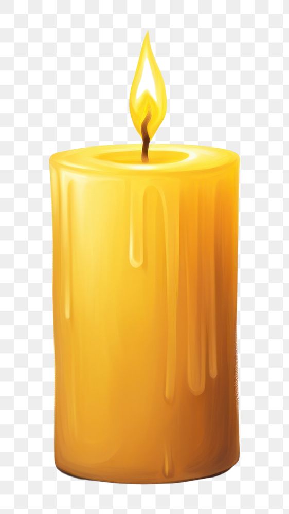 PNG Candle white background illuminated cylinder. AI generated Image by rawpixel.