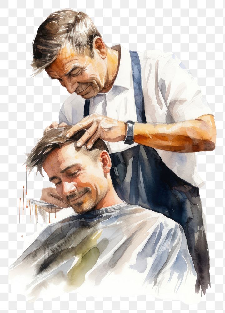 PNG Adult togetherness hairdresser customer. AI generated Image by rawpixel.