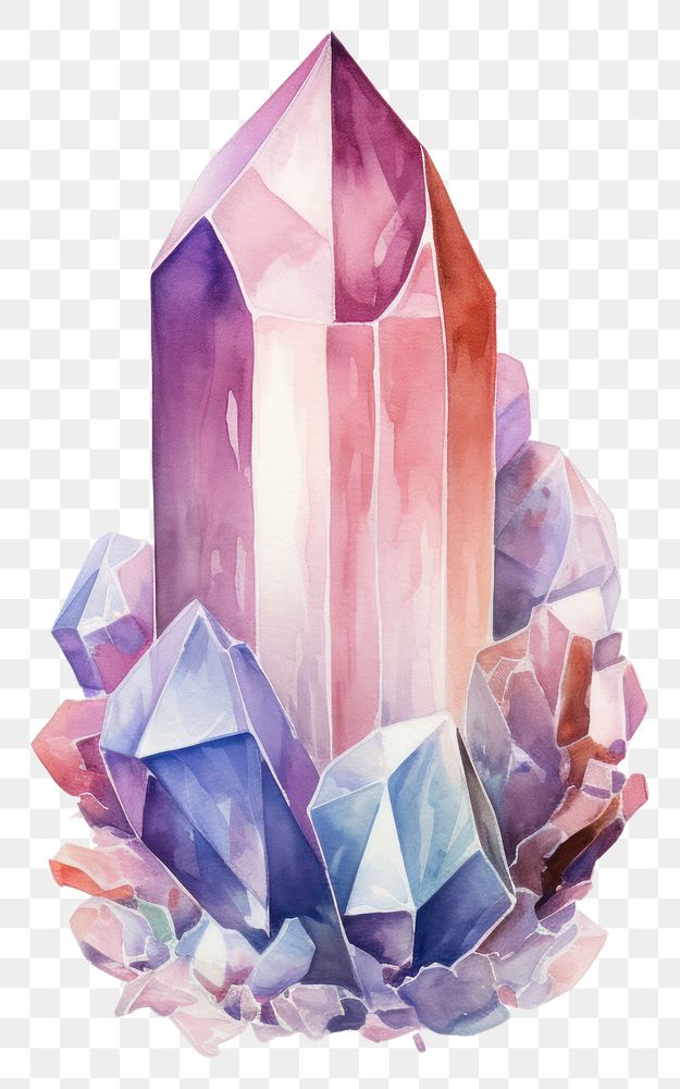 PNG Crystal gemstone mineral jewelry. AI generated Image by rawpixel.