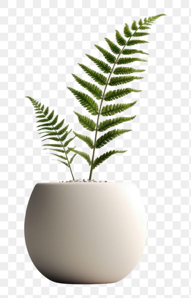 PNG Plant vase leaf fern. 