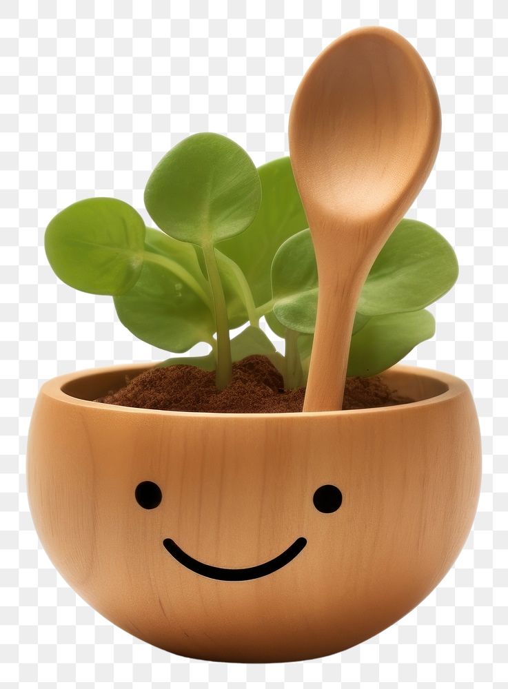 PNG Spoon plant cute leaf. AI generated Image by rawpixel.