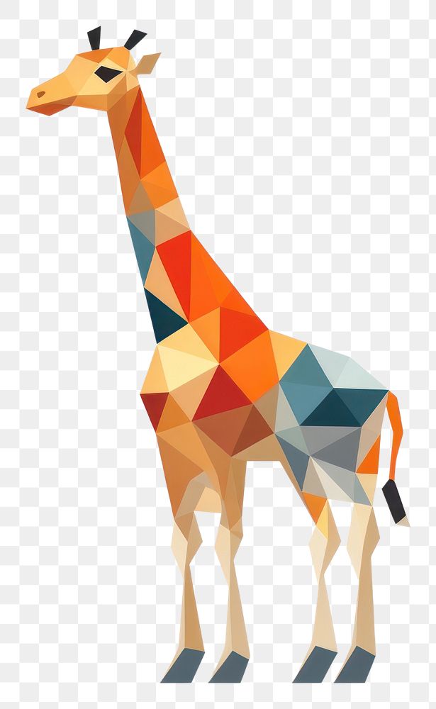 PNG Giraffe animal mammal standing. AI generated Image by rawpixel.