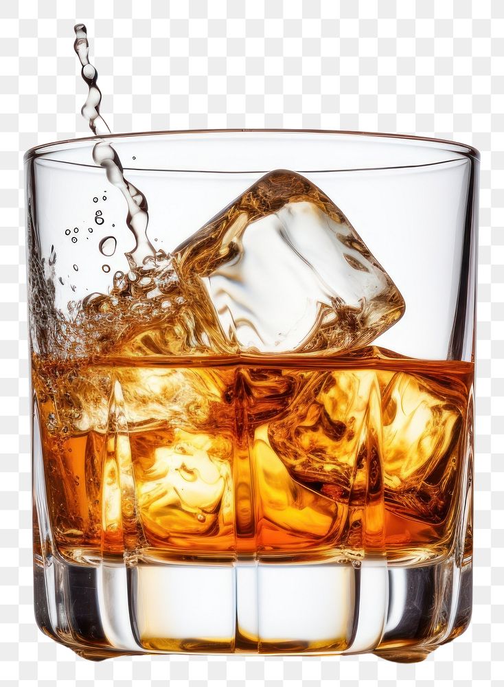 PNG Drink glass whiskey whisky. AI generated Image by rawpixel.