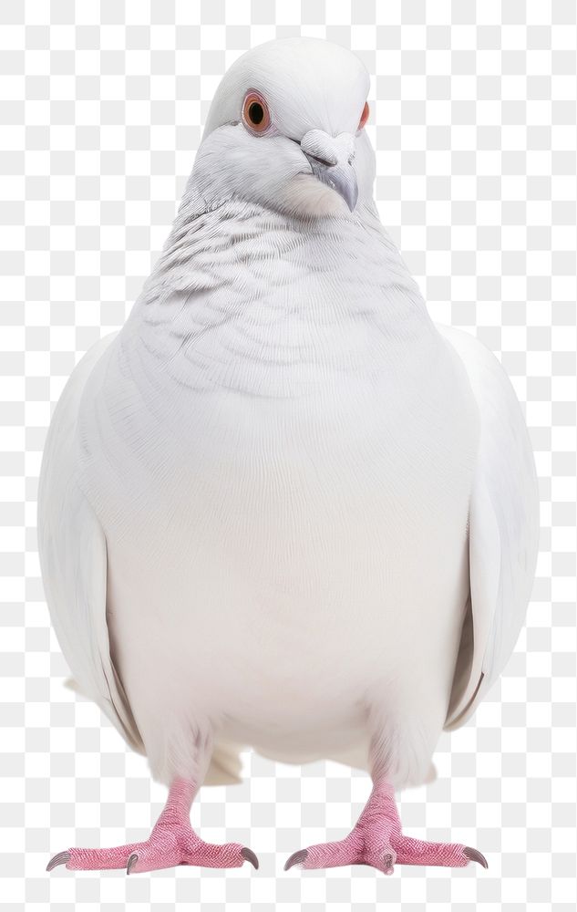 PNG White pigeon animal bird white background. AI generated Image by rawpixel.