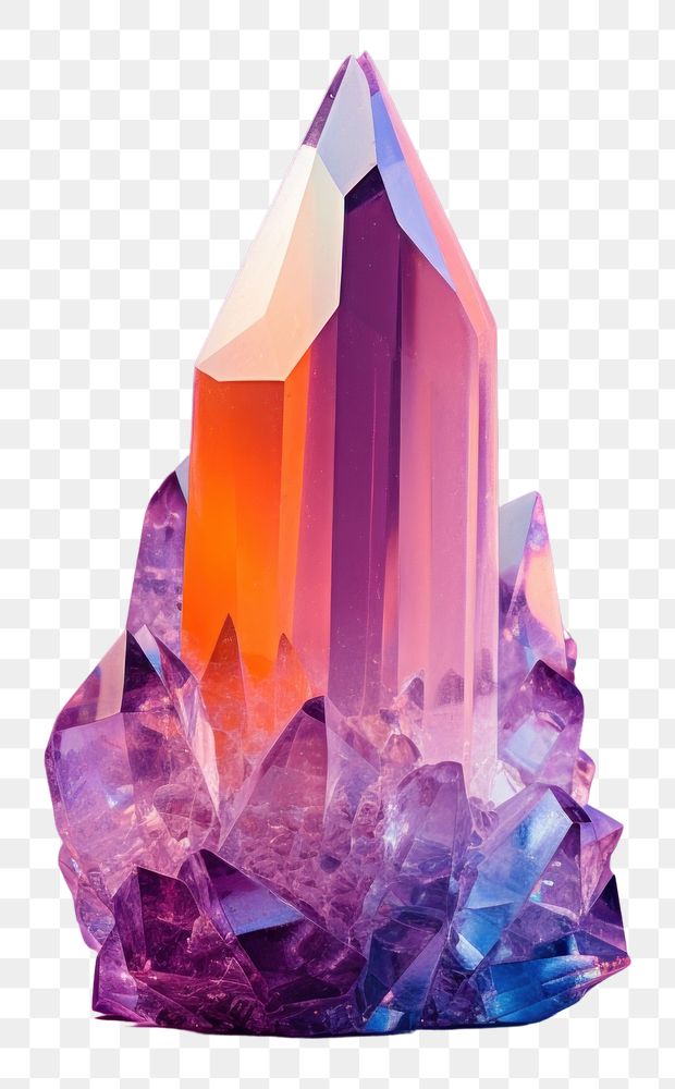 PNG Crystal mineral jewelry quartz. AI generated Image by rawpixel.