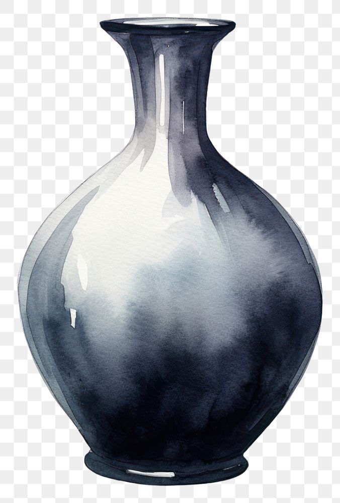 PNG Porcelain pottery vase art. AI generated Image by rawpixel.