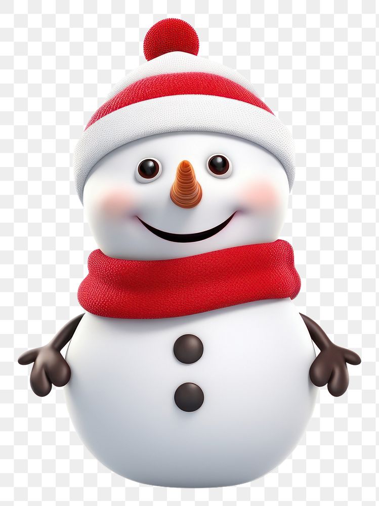 PNG Snowman cartoon winter white. 