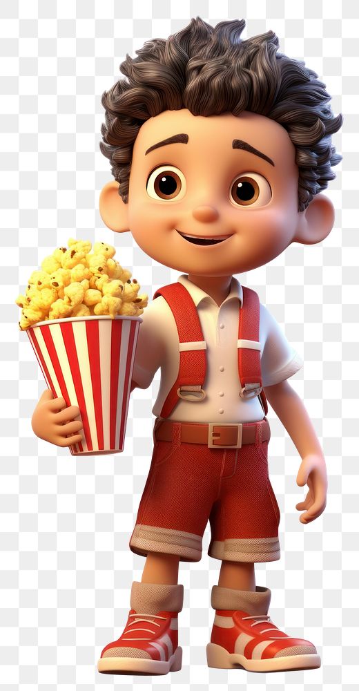 PNG Popcorn cartoon cute  