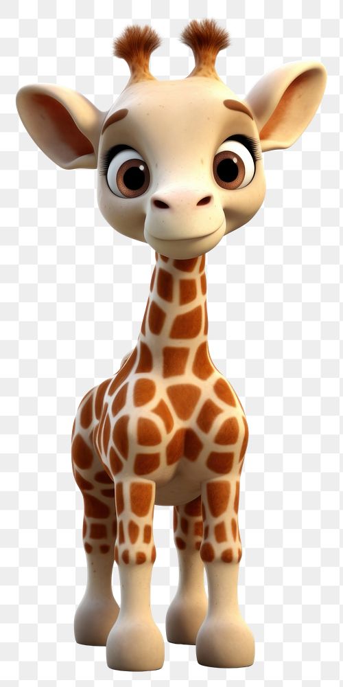 PNG Giraffe cartoon mammal animal. AI generated Image by rawpixel.