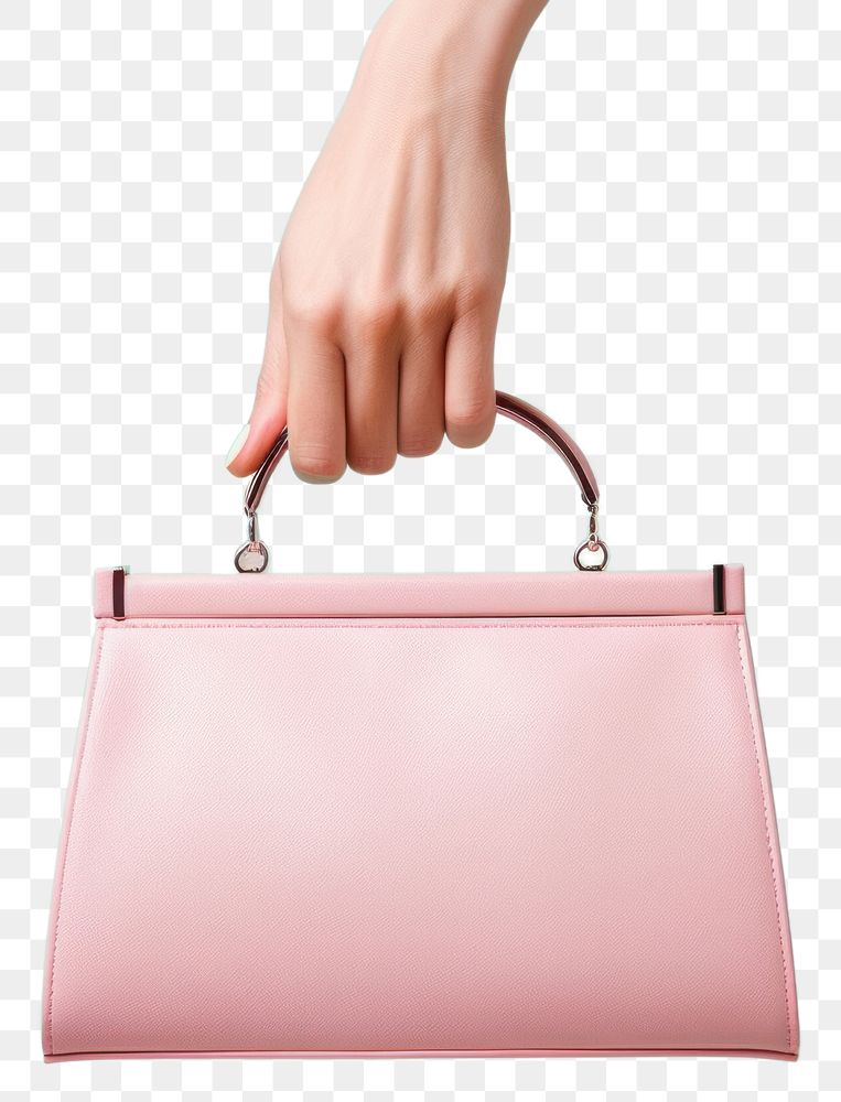 PNG Handbag holding purse accessories transparent background