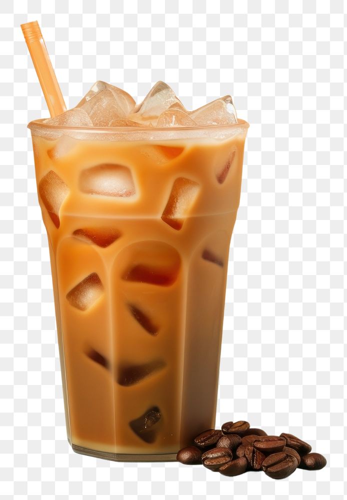 PNG Coffee drink food iced coffee transparent background