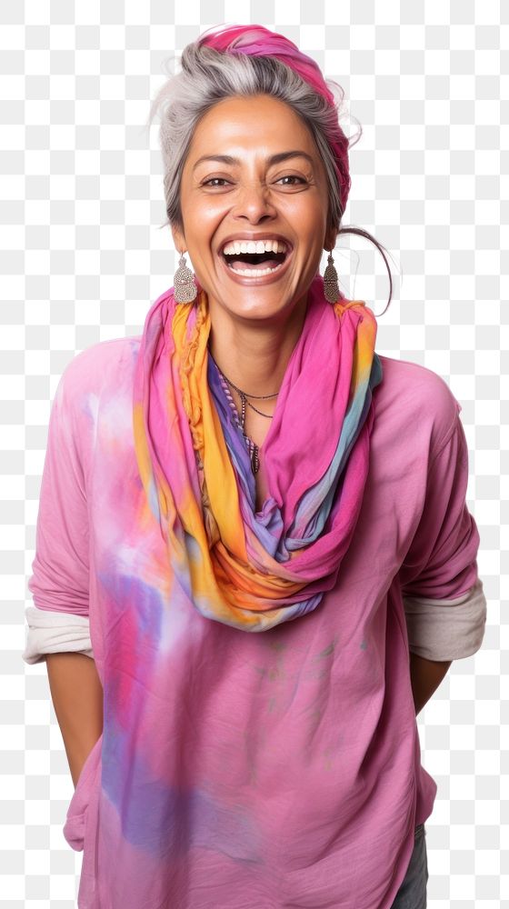 PNG Photography laughing portrait purple. AI generated Image by rawpixel.
