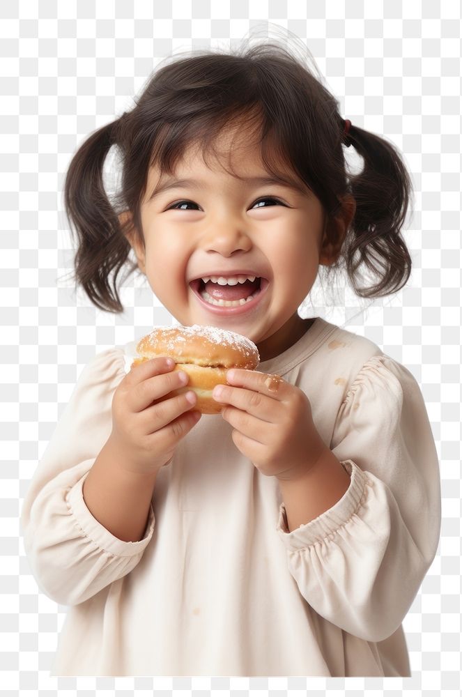 PNG  Eating child happy food. AI generated Image by rawpixel.