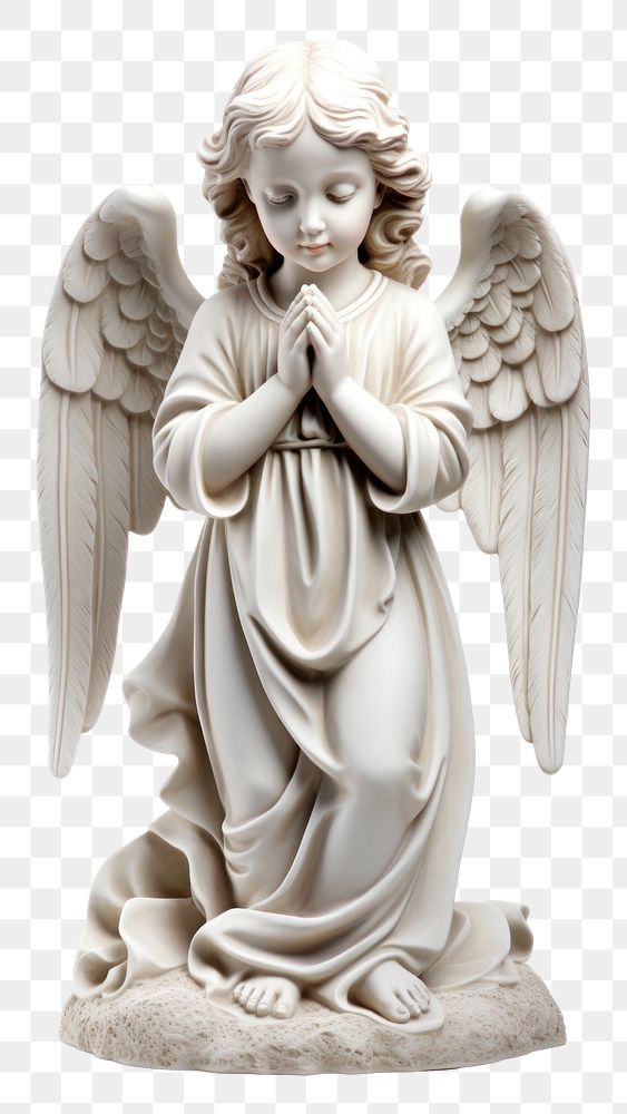 PNG Angel statue white 