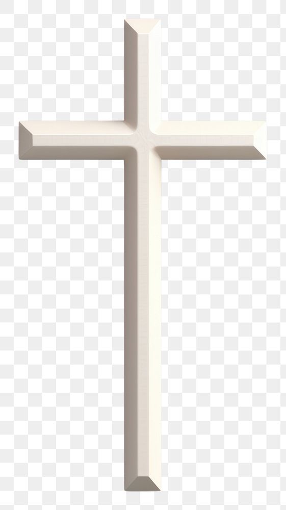 PNG Cross crucifix symbol white. 