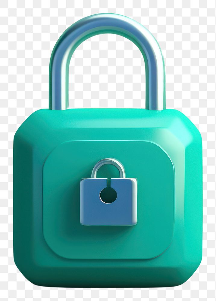PNG Green lock blue accessories. AI generated Image by rawpixel.
