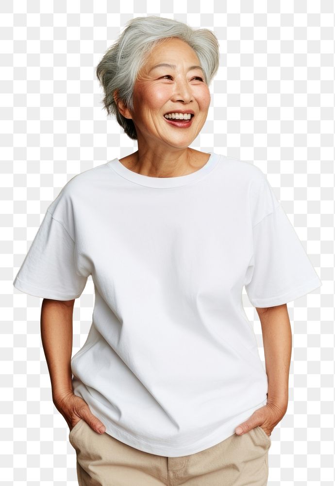PNG Laughing t-shirt smiling adult. AI generated Image by rawpixel.