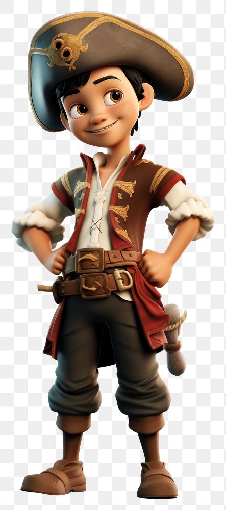 PNG Pirate kid white background portrait. AI generated Image by rawpixel.