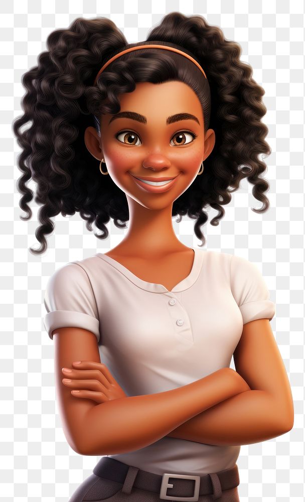 PNG Cartoon adult  hairstyle. 