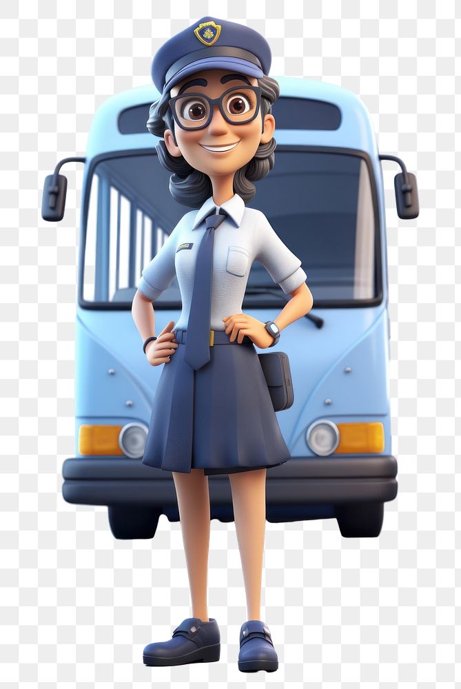 PNG Bus vehicle cartoon white background. AI generated Image by rawpixel.