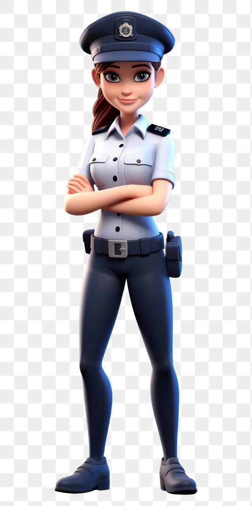 PNG Cartoon officer adult white background. AI generated Image by rawpixel.