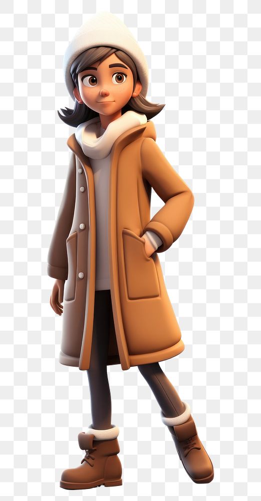 PNG Coat overcoat cartoon winter. AI generated Image by rawpixel.