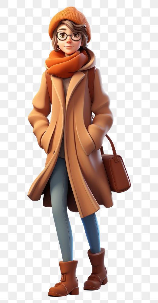 PNG Coat overcoat cartoon winter. AI generated Image by rawpixel.