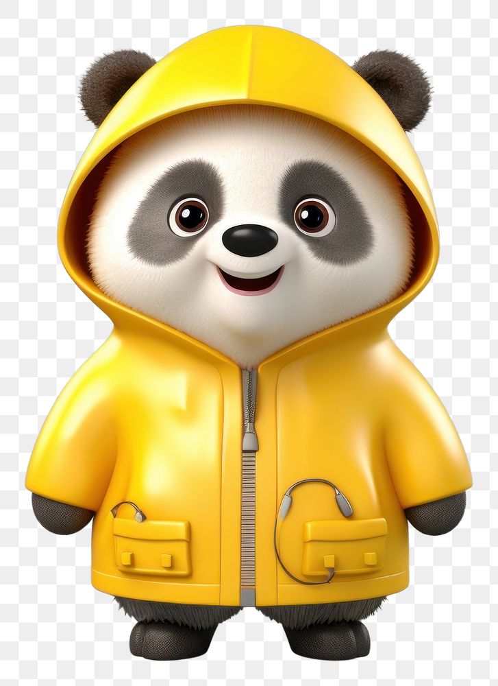 PNG Yellow nature panda cute. AI generated Image by rawpixel.