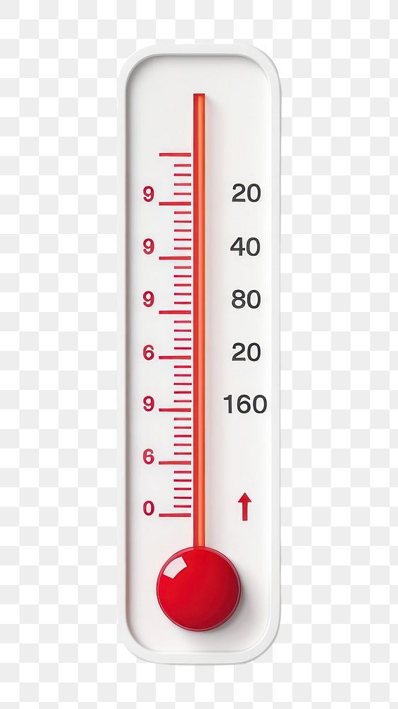 PNG Thermometer white background temperature technology. AI generated Image by rawpixel.