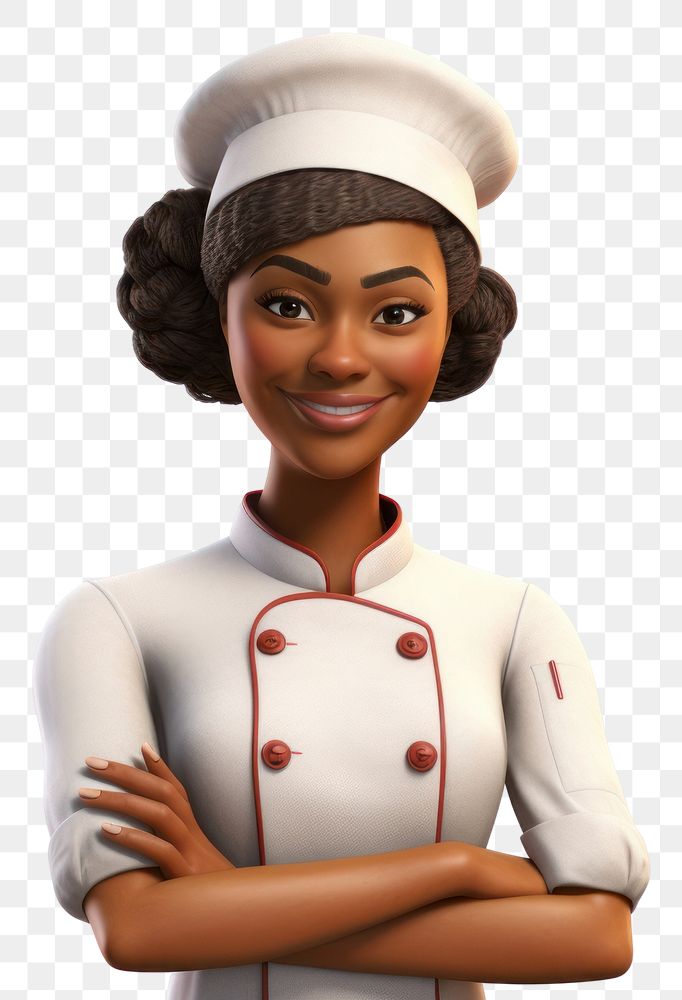 PNG Female adult chef white background. AI generated Image by rawpixel.