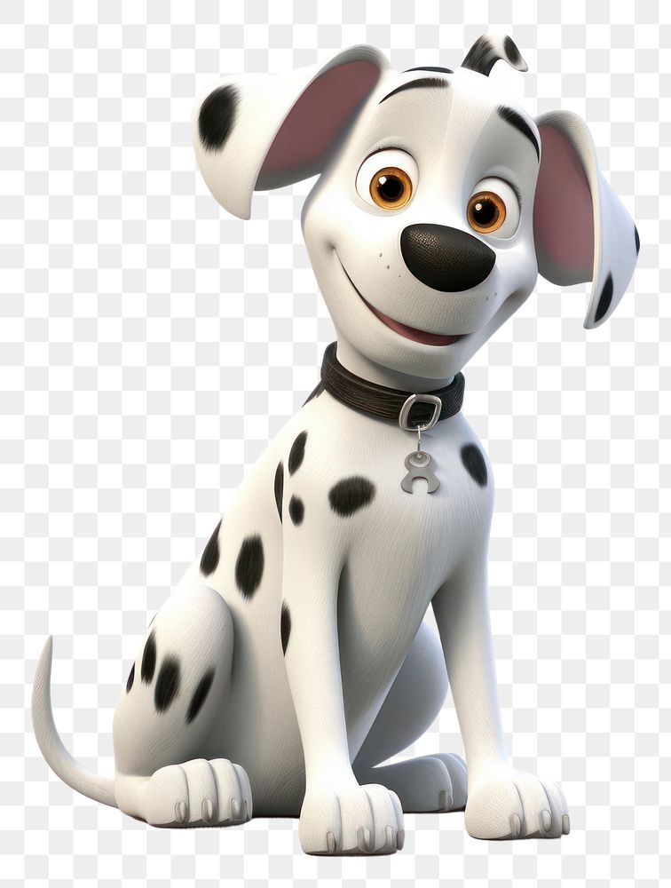 PNG Dalmatian cartoon mammal animal. 