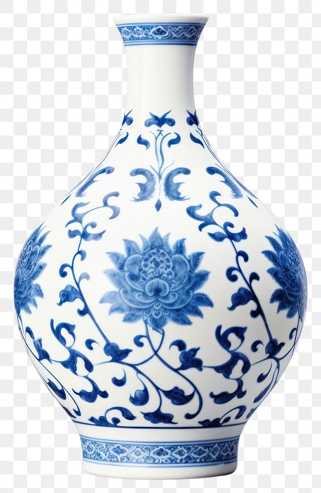 PNG Chinese vase porcelain pottery pattern. AI generated Image by rawpixel.